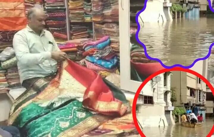 गंगा के रौद्र रूप में समाया काशी का कारोबार, व्यापारियों को हो रहा करोड़ो का नुकसान।