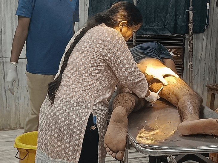 भिलाई में बीती रात चला चाकू ASI के बेटे ने सिपाही को मारी चाकू
